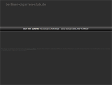 Tablet Screenshot of berliner-cigarren-club.de